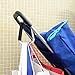 Shells Silver Color Extra-large D-Shape Super-handy Snap Hook Hanger Bags Holder Carrier Mommy Hook Carry Handle With Soft Foam Grip