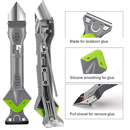 Grout Removal tool for Tile,Caulk Tools to clean Joint of Window， tile grout tools With 5 Functions, To finishing Kitchen Bathroom and Sink