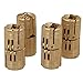 BQLZR 12mm Hidden Invisible Concealed Copper Hinge for DIY Wooden Door Caravan Worktop Pack of 4