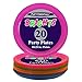 Party Essentials Hard Plastic 10.25-Inch Party/Dinner Plates, Assorted Neon, 20-Count