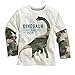 Metee Dresses Boys Kids White Long Sleeve Cotton T-Shirts Cartoon Tops Size 4 Years