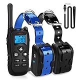 Mothca Dog Training Collar 2 Dogs With Remote 1800ft [2018 New Version] Waterproof Rechargeable with Beep/Vibration / Electric Shock Modes for Small Medium Large Dogs - No Problem Swimming/Shower