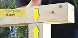 Screws City 8mm x 200mm Yellow Torx Wood Screws Flat Head Sleeper Carpenter view 7