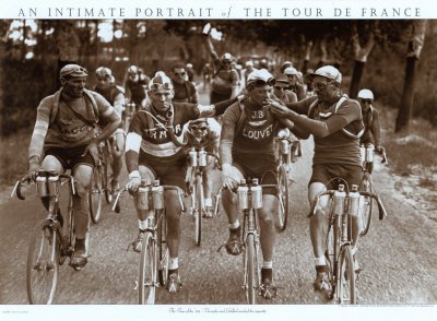 Smokers, A Tour de France Art Print Poster (Overall Size: 30 x 22) (Image Size: 30x19)