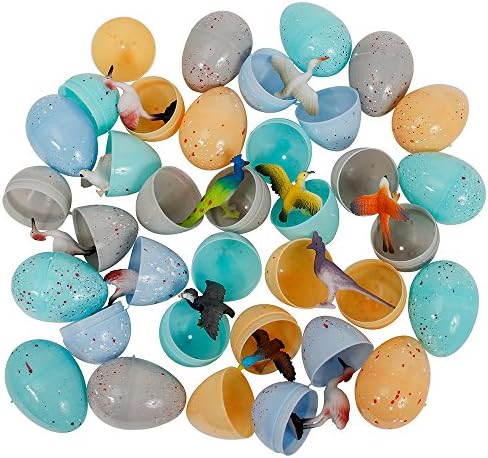 Realistic Speckled Easter Eggs Filled with Birds - 24 per Order