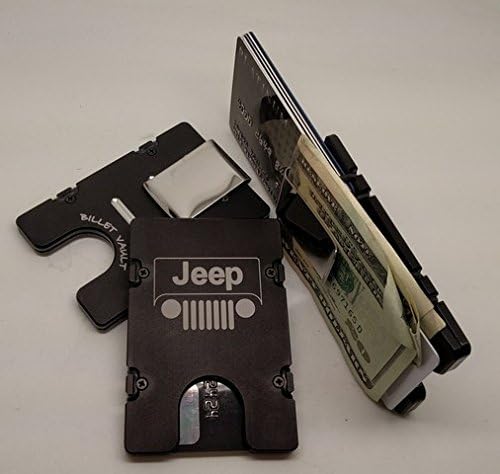 Helm Jeep RFID Protected Aluminum Wallet & Credit Card Holder44; Black