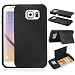 Galaxy S6 Case, Engive [TPU+PC Double Layer] Samsung Galaxy S6 Case with Card Slot (Black)