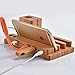 OJA 5-Port USB Desktop Bamboo Charging Station Universal Multi Device Dock Organizer Apple Watch Stand for iOS & Android Smartphones, Tablets & Apple Watch