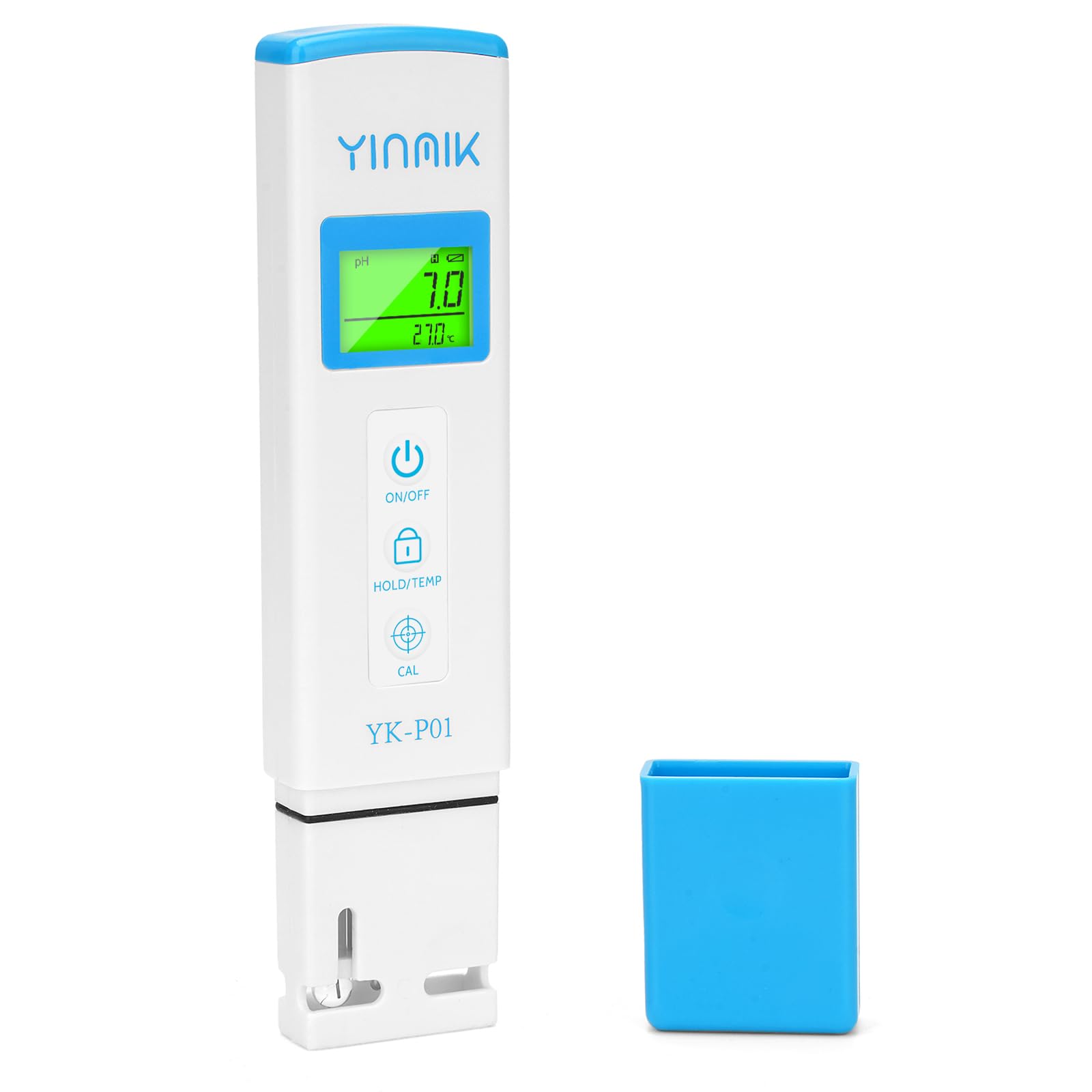 YINMIK pH Meter, Digital pH Tester for Water, Professional pH Test Kit, Accurate pH Temp Water Quality Tester for Pool, Spa, Hot Tub, Drinking Water, Wine Beer Home Brewing, Aquarium, Hydroponic