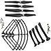 XiaoPengYo Spare Parts Upgrade Motor + Blades Cover + Gear Main Stand + Spindle Sleeve + Blade Protector Landing Skids Compatible for Syma X8 X8C X8W X8HC X8HW Quadcopter