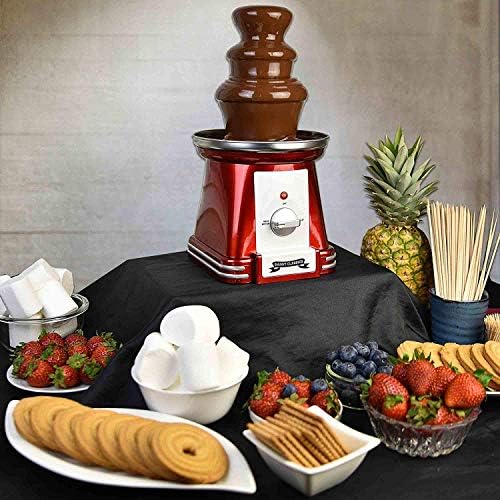 Gadgy Fontaine à Fondue au Chocolat à Trois Étages 90 Watts | Hauteur de 31,5 cm avec Tour en Acier Inoxydable | Capacité de 750 Grammes | Look Rétro | Pour les Fêtes d’Anniversaire et les Mariages - Cuisine A Vivre Gadgy Fontaine à Fondue au Chocolat à Trois Étages 90 Watts | Hauteur de 31,5 cm avec Tour en Acier Inoxydable | Capacité de 750 Grammes | Look Rétro | Pour les Fêtes d’Anniversaire et les Mariages