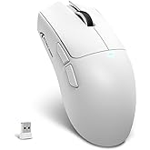 ATTACK SHARK X11 SE Ultra-Light Wireless Gaming Mouse, White | Tri-Modes BT5.2/Type-C Wired/2.4G, PixArt PAW3311 Gaming Sensor, 22KDPI, 5 Programmable Buttons, For Laptop, PC, Mac Gamer