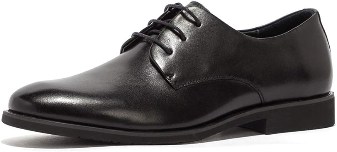 Amazon St Sat メンズ ビジネスシューズ 革靴 紳士靴 本革 ビジネス シンプル 外羽根 レースアップ ラウンドトゥ 通勤 黒 24cm 27cm St Sat ビジネスシューズ