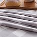Exclusivo Mezcla Luxury Hotel Quality 3-Piece Double Brushed 1800 Series Microfiber Reversible Duvet Cover Set with 2 Pillow Shams - Full/Queen Size, Light Grey Plaid