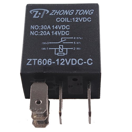 ESUPPORT Car Heavy Duty Relay Switch 12V 30A SPDT 5Pin Waterproof