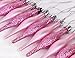 12 x 9cm Baby Pink / Blush Pink Glitter + Matt Droplet Christmas Tree Ornaments