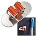 Sumnacon Mop Broom Holder Organizer, 2 Pcs 3M Self Adhesive Wall Mounted Mop Hooks Broom Hanger Holder with Spring Clip Design Bath Mounted Home Tools/Kitchen Organizer Rack(Oval)