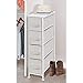 mDesign Narrow Dresser Storage Tower Stand with 4 Removable Fabric Drawers - Steel Frame, Wood Top Organizer for Bedroom, Entryway, Closet - Spira Collection - Taupe/Natural