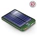 2600mAh Portable Solar Phone Charger and External Battery Pack with 1.5A USB Charging Port by ReVIVE - Works with Samsung Galaxy S8, iPhone 7, HTC One M9, Motorola Droid Turbo, & More USB Devices