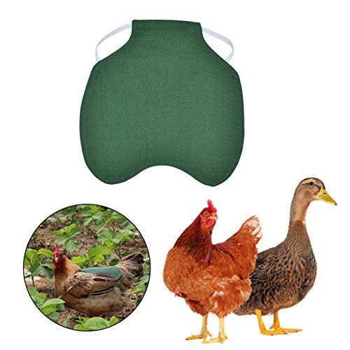Hangarone Hühnersattel Hen Duck Schürze Sattelweste, einzelne langlebige Baumwolle Henne Schürzen Henne-Flügelschutz mit elastischen Trägern, Henne-Schürzen für Geflügelpflege Zubehör – Bild 4