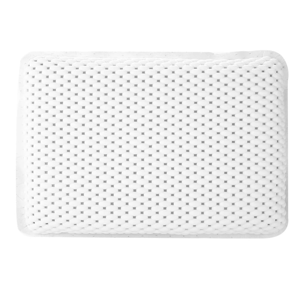 TMISHION Bath Pillow, Spa Bath Pillows with Ergonomic Neck & Head Pads, Non-Slip Bath Cushions, White, PVC, Relieves Muscle Tension, Fits Most Bathtubs