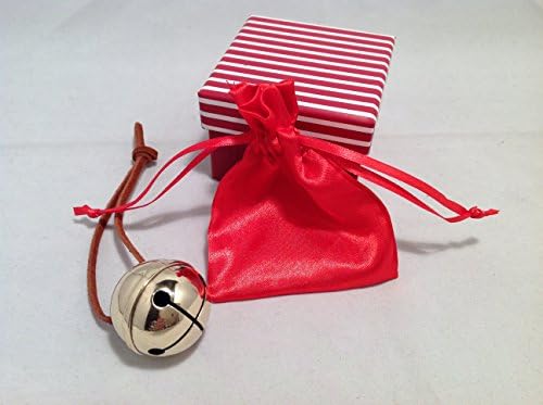 2 Silver Polar Bells w Elf Deco I Believe Box Express From Elves