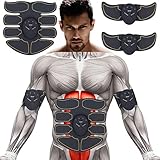 SPORTMAO Abs Stimulator Ultimate Abs Stimulator Ab Stimulator Abs Stimulator Men Toning Belt EMS ABS Toner Fitness Equipment Abdomen/Arm/Leg Training Slimming Body Pad Abdominal