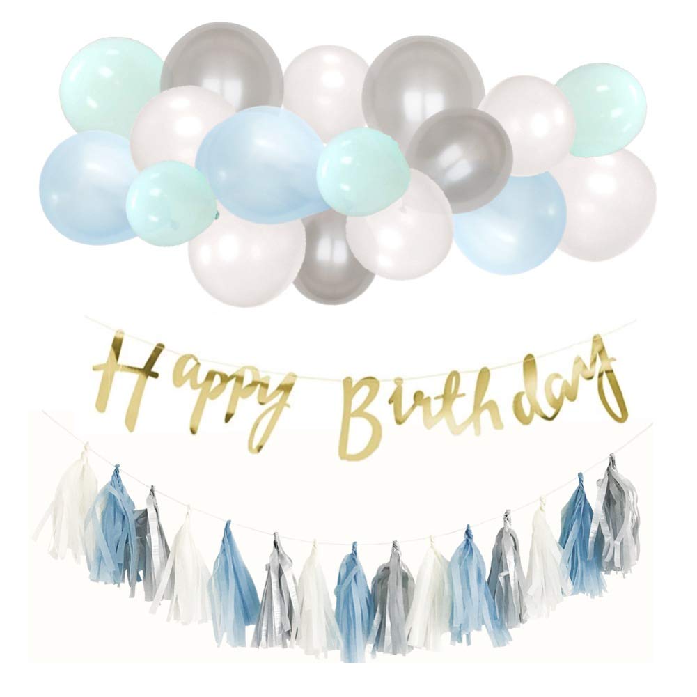 Mua Hanamei Birthday Decoration Decoration Birthday Decoration Set No 4 Cursive Garland Tassel Balloon Garland Balloon Confetti Boy Girl Pa17 Tren Amazon Nhật Chinh Hang 21 Fado