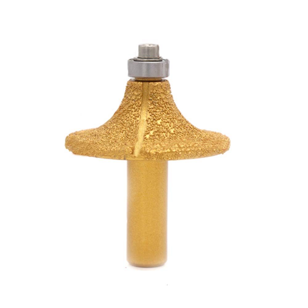 BE-TOOL Electroplated Diamond Stone Marble Grinding Edge Router Bit, 1/2'' Shank Woodworking Milling Cutter Tool for Marble Granite (1 Pcs, 10)