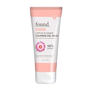 FOUND Skincare Lotus Flower Calming Gel Face Mask, 6 oz | Sensitive | Helps Soothe Stressed & Aggravated Skin | 98% Natural