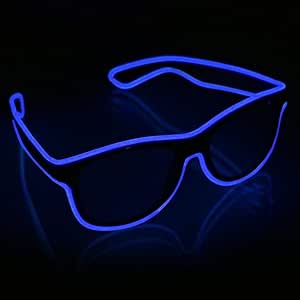 YouRfocus LED Light Up Glasses - Multi-Color Glow Glasses For Rave, EDM & Halloween Parties (Battery Powered)