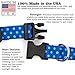 Buttonsmith Dots Custom Dog Collar - Made in The USA - Fadeproof Permanently Bonded Printing, Military Grade Rustproof Buckle, Choice of 6 Sizes