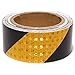 AISEY Reflective Safety Tape (Golden/Black, 2