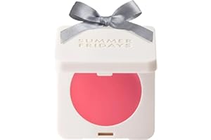 Summer Fridays Blush Butter Balm - Skincare-Infused Hydrating Cream Blush with Hyaluronic Acid, Ceramides, & Shea Butter for a Dewy Flush of Color - Cheek and Lip Tint - Pink Sunset (0.14 Oz)