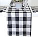 ARKSU Buffalo Plaid Table Runner 12X72inch,Black and White Check Table Runner for Christmas, Thanksgiving Decor