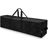 AdeaBag 48'' Sports Duffle Bag - Extra Large Travel Duffel Tote Bag Gym Overnight Weekender Shopping Christmas Tree Bag with 2-Way Durable Zippers Water Resistant, Black, 1 Pack