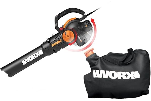 WORX 12 Amp Trivac 3-in-1 Electric Leaf Blower/Mulcher/Yard Vacuum - WG512