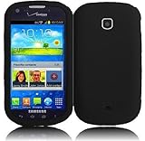 For Samsung©Galaxy Stellar i200 Silicone Jelly Skin Cover Case Black