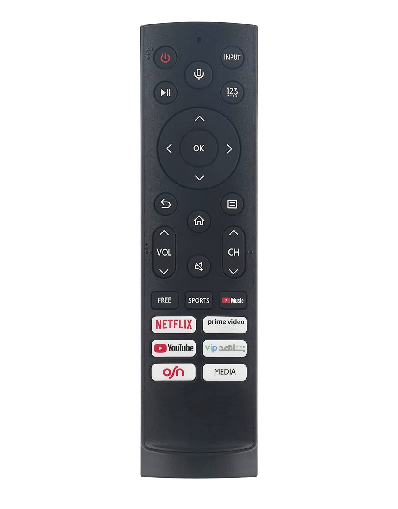 AULCMEET ERF3F90H Replacement Voice Remote Control Compatible with Hisense 4K OLED Smart TV 43A72GQ 43A71GQCH 43A72GQCH 43A60GEVS 43A7GQ 43A70GQ 43A71GQ 43A78GQNE 43A76GQ 43A77GQ 43A78GQ