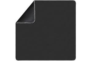 LERYG Square Large Tabletop Game Playmat,Used for Playing Poker,Mahjong,Playing Cards,and Role-Playing Games, with Thick Seam Edge,Waterproof,and Anti Slip(80 * 80cm*2mm) Black
