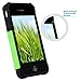 ULAK iPhone 4 Case, iPhone 4S Case, Knox Armor Hybrid Dual Layer Protective Case Cover with Hard Plastic and Soft Silicone for iPhone 4S & iPhone 4 (Green/Black)