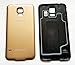 New OEM Samsung Galaxy S5 G900P Battery Door Cover with Waterproof Seal + 1 Screen Protector ~ (SPRINT-GOLD)