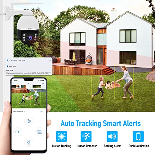 YoLuke PTZ Camera Outdoor 5MP 5X Optical Zoom Human Motion Detection