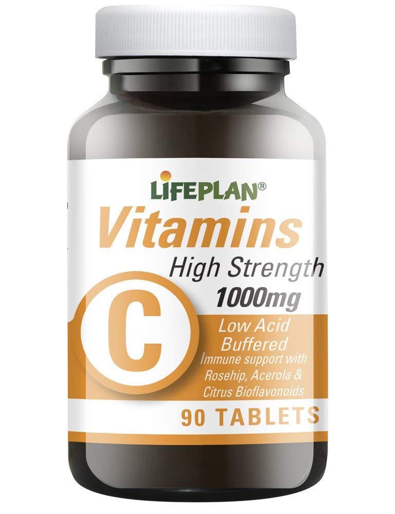Lifeplan High Strength Low Acid Buffered Vitamin C 1000mg 90 Tablets