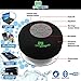 Portable Bluetooth Shower Speaker with Suction Cup - Waterproof, Built in Mic, Universal Phone & Tablet Compatibility - Black - by Gee Gadgets