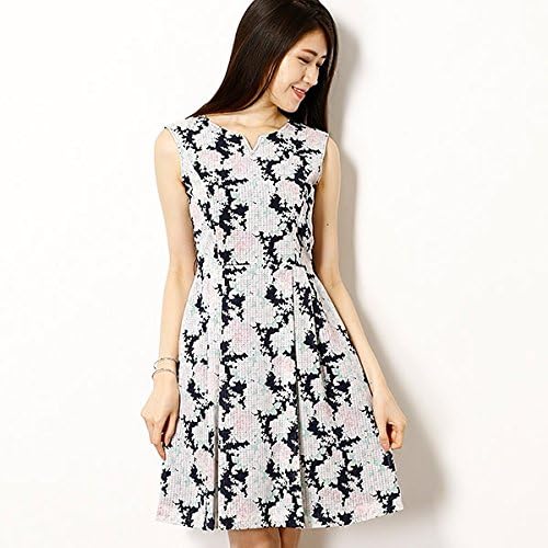 Amazon カールパークレーン Karl Park Lane 花柄ノースリーブワンピ ス 78ネイビー 7 S ワンピース チュニック 通販