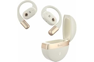 AUBOR Open Ear Headphones Wireless Bluetooth with Sport Bluetooth5.3 IPX5 Wireless Headphones for 40Hrs Battery Life Fast Charging Hi Res Sound Earhook Sports Headphones for Workout Driving Running
