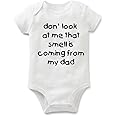 Rocksir Funny Slogan Super Soft Cotton Comfy Baby Short Sleeve Bodysuit