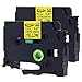 2 Pack Compatible Brother P-touch Extra Strength TZe Tape TZe-S631 TZ-S631 Black on Yellow Laminated TZ Tape for Brother P Touch Label Maker PT-D210 PT-H100 PT-D600 (0.47