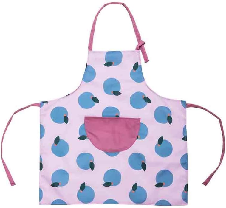 Poniu Practical Waterproof Bib Apron Adjustable Cooking Bib with Pocket Multipurpose Use for Restaurant Kitchen (Pink)